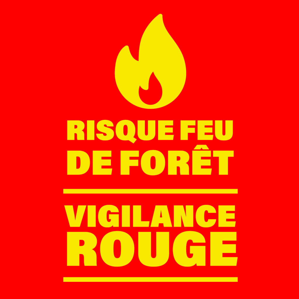 Vigilance rouge - Feux de forêt - Agrandir l'image, fenêtre modale